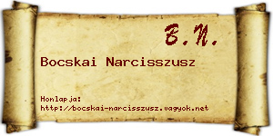 Bocskai Narcisszusz névjegykártya